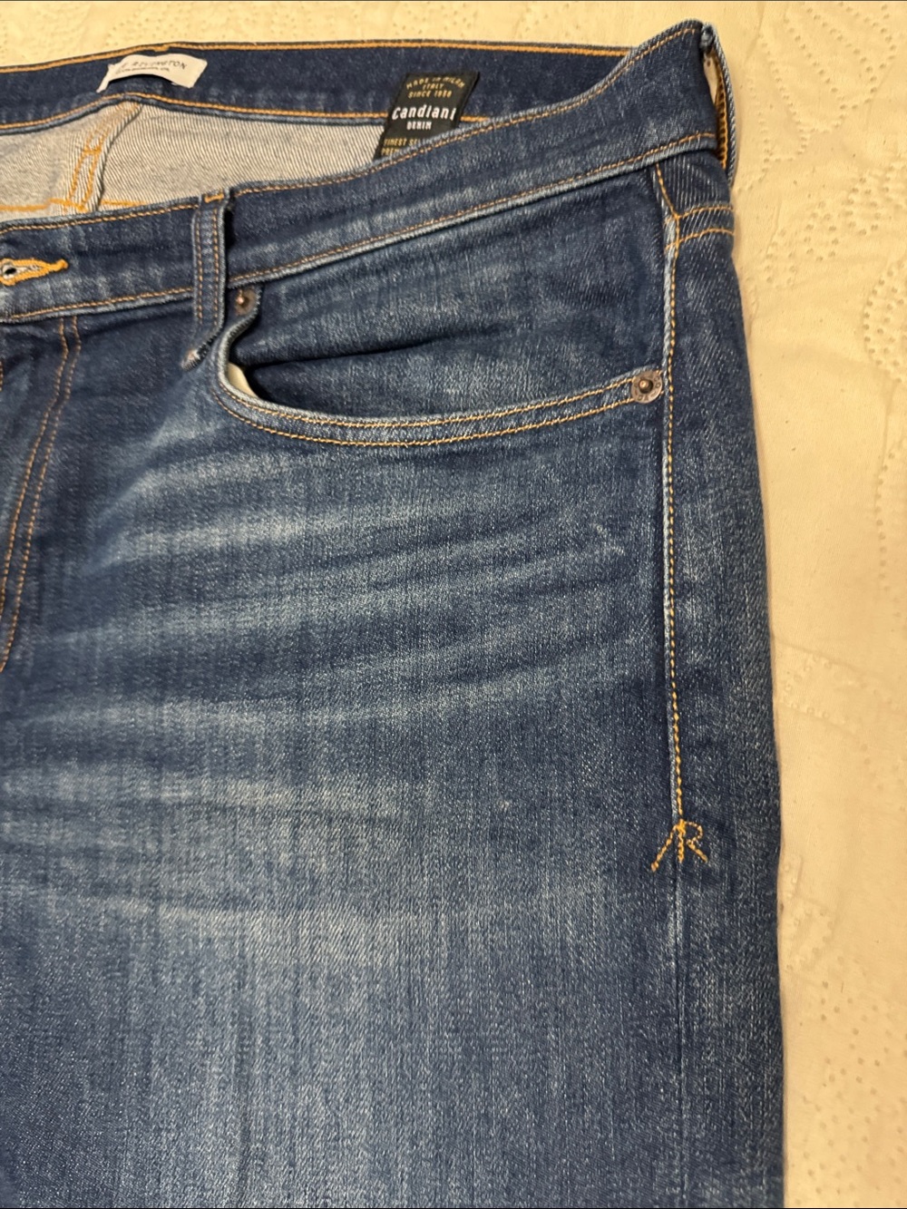 Ace Rivington Slim Taper Men's Jeans in Dirty Wash - Picture 4 of 10